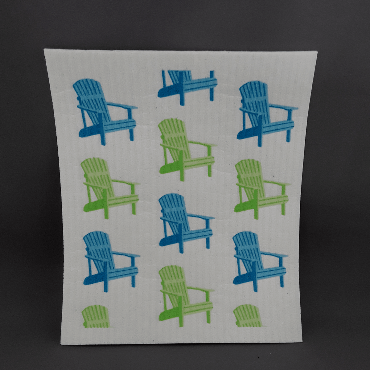 Swedish dish cloths | Blue &amp; green chairs - Birdie’s Nest Inc 