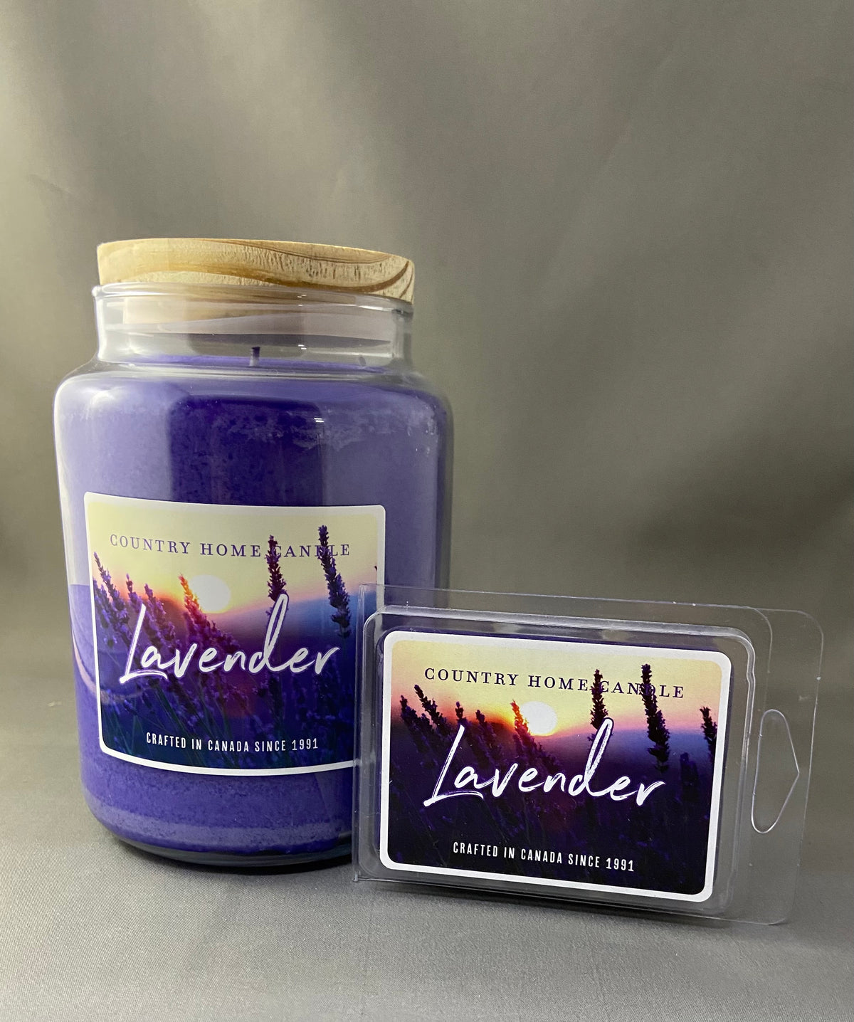 Country Home Lavender Candle and Wax Melts