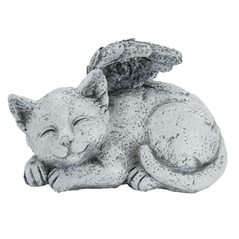 Mini Gold Cat Siamese Sleeping Figurine Decor Ornament Animal Shrine Brass  Gift