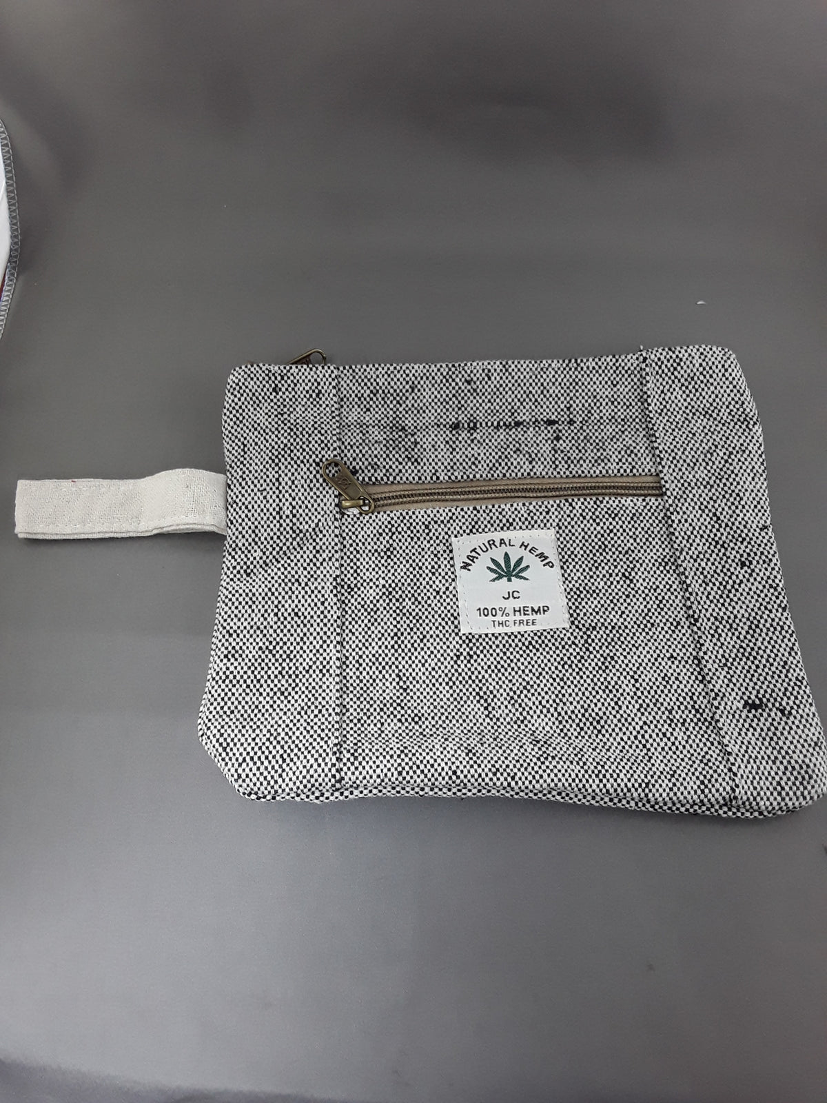 Multi-Purpose Double Zippered Hemp Bag