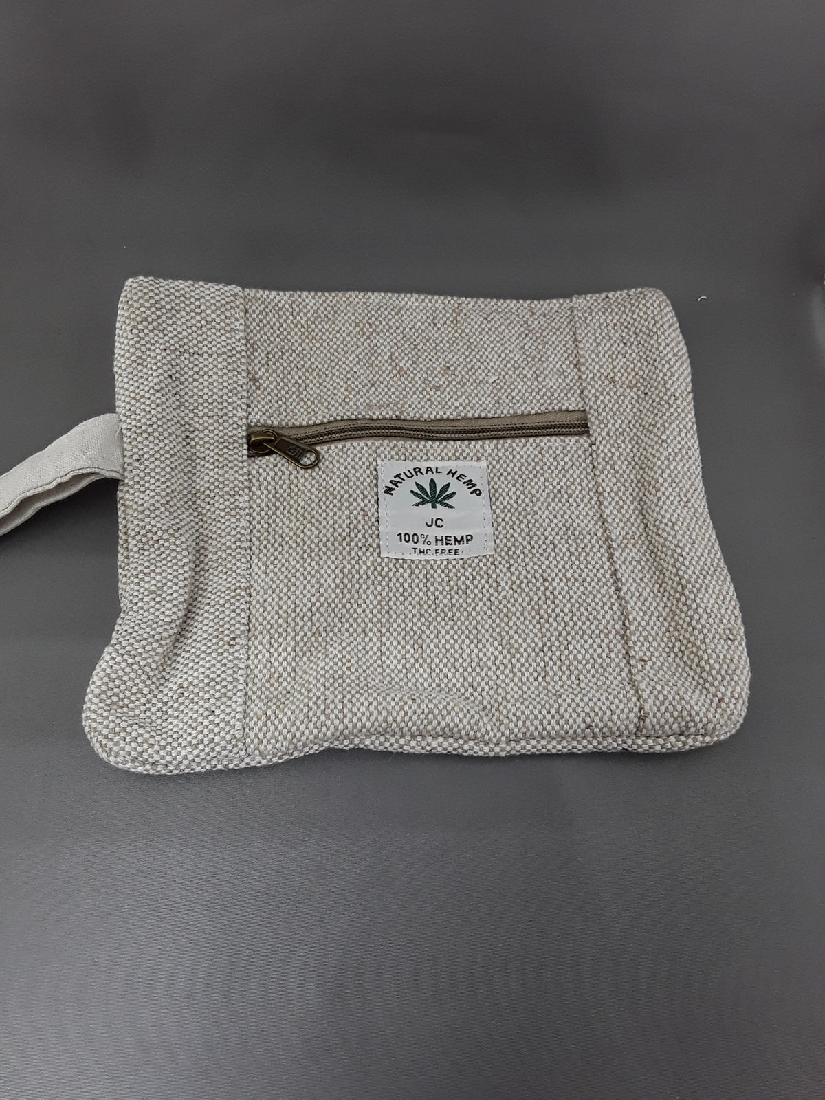 Multi-Purpose Double Zippered Hemp Bag