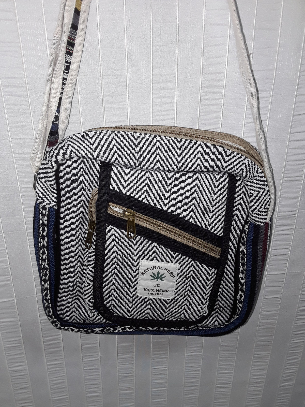 Striped Hemp Crossbody