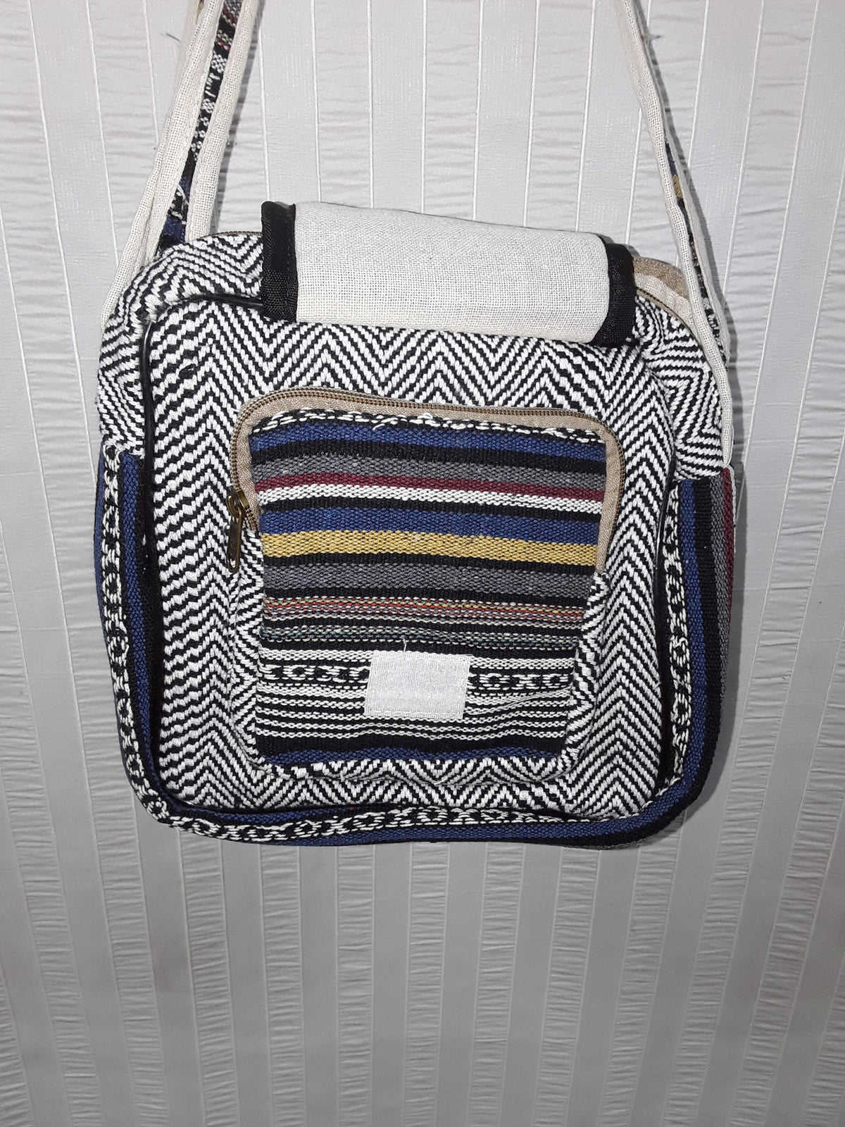 Striped Hemp Crossbody