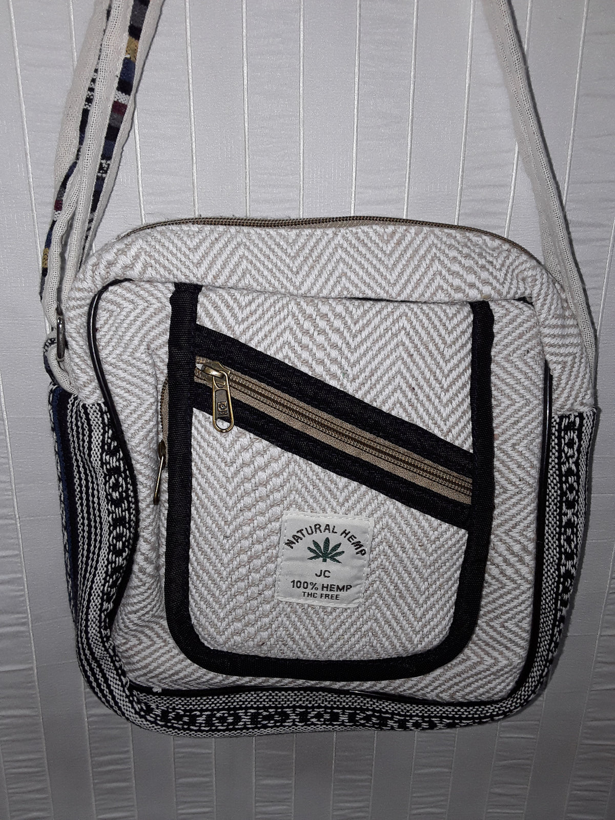 Striped Hemp Crossbody