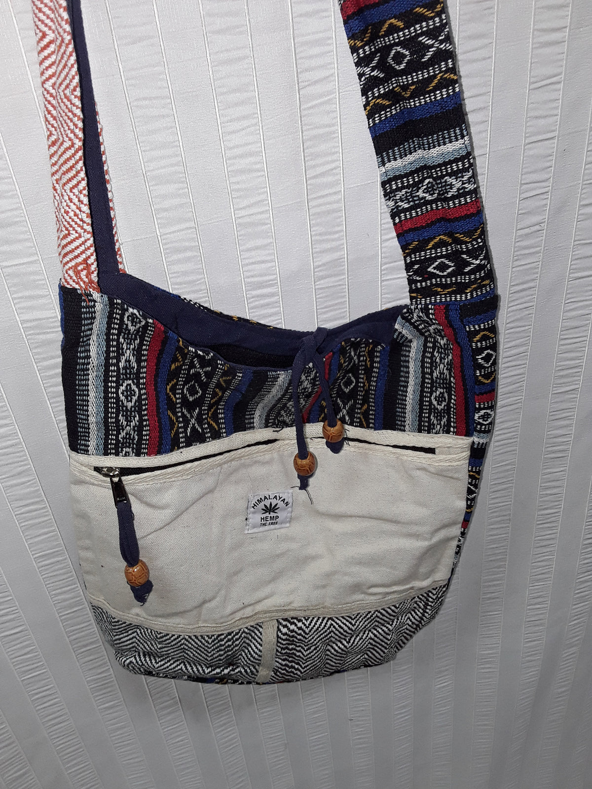 Brightly Coloured Hemp Messenger Bags