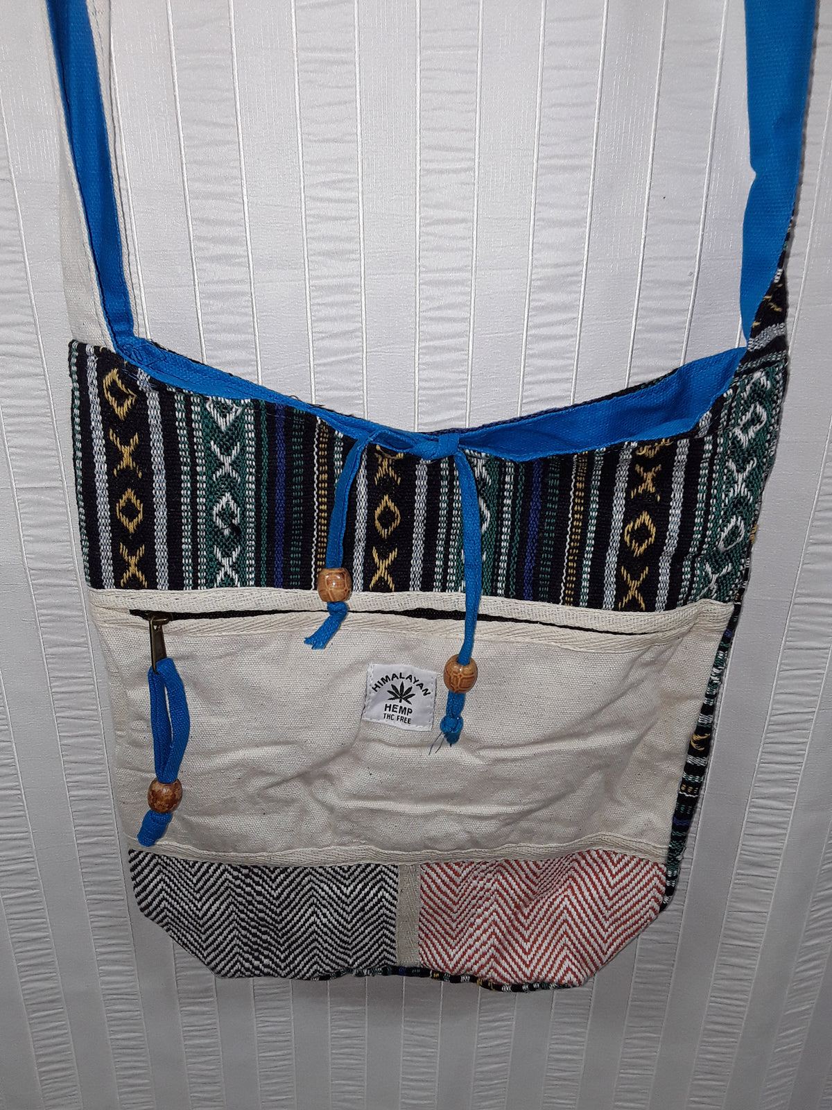 Brightly Coloured Hemp Messenger Bags