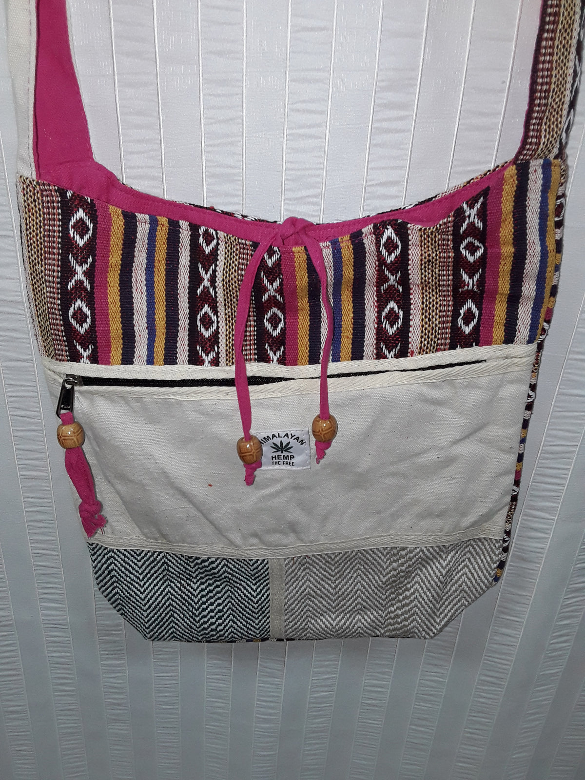 Brightly Coloured Hemp Messenger Bags