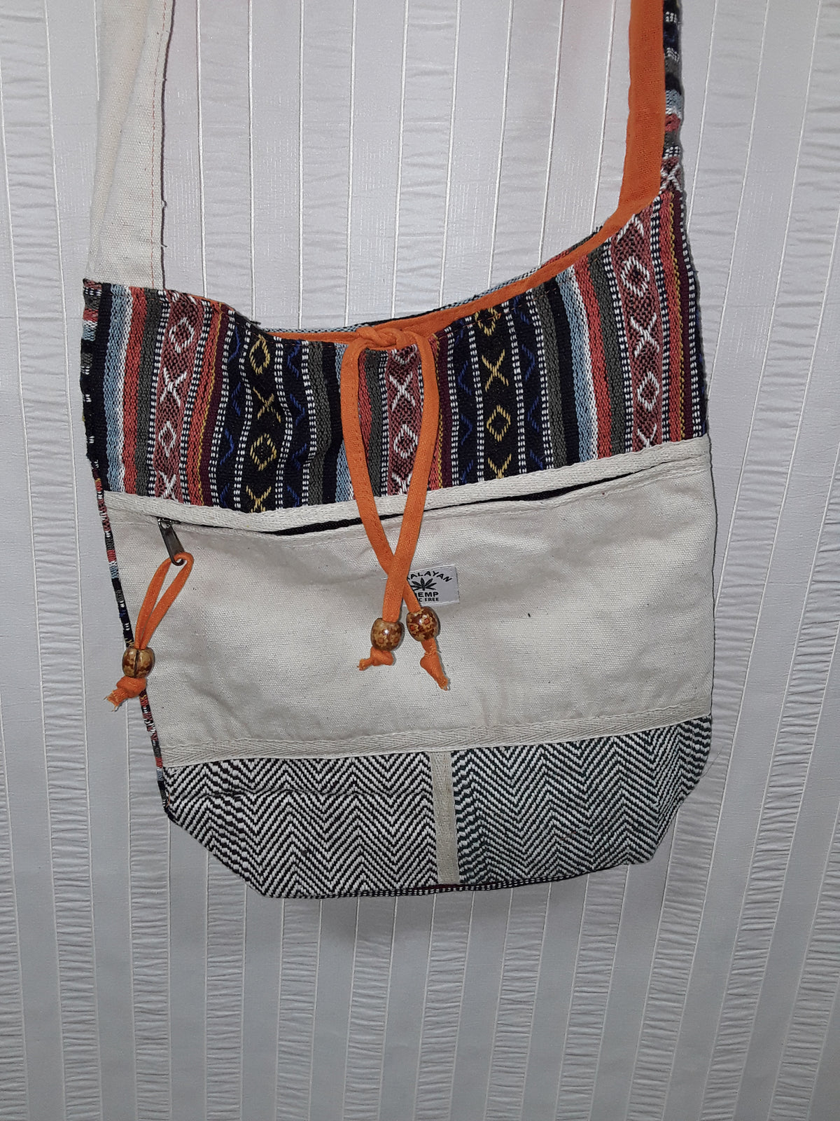 Brightly Coloured Hemp Messenger Bags