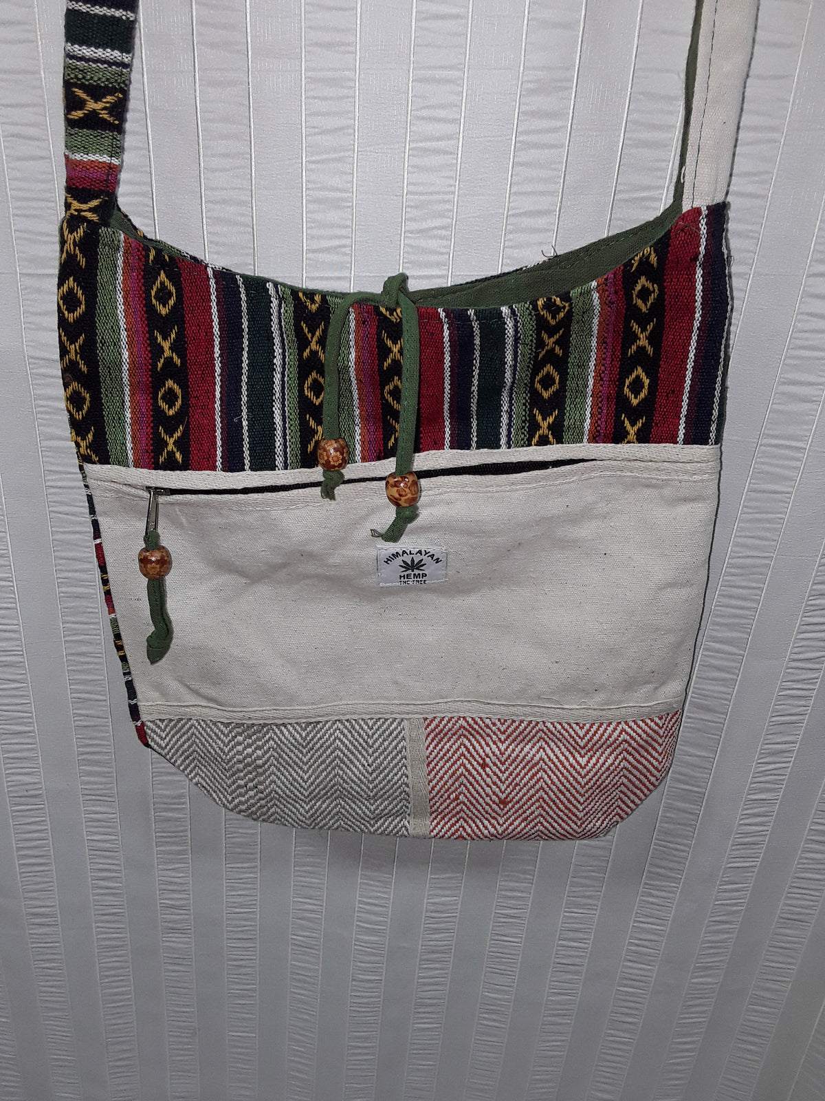 Brightly Coloured Hemp Messenger Bags