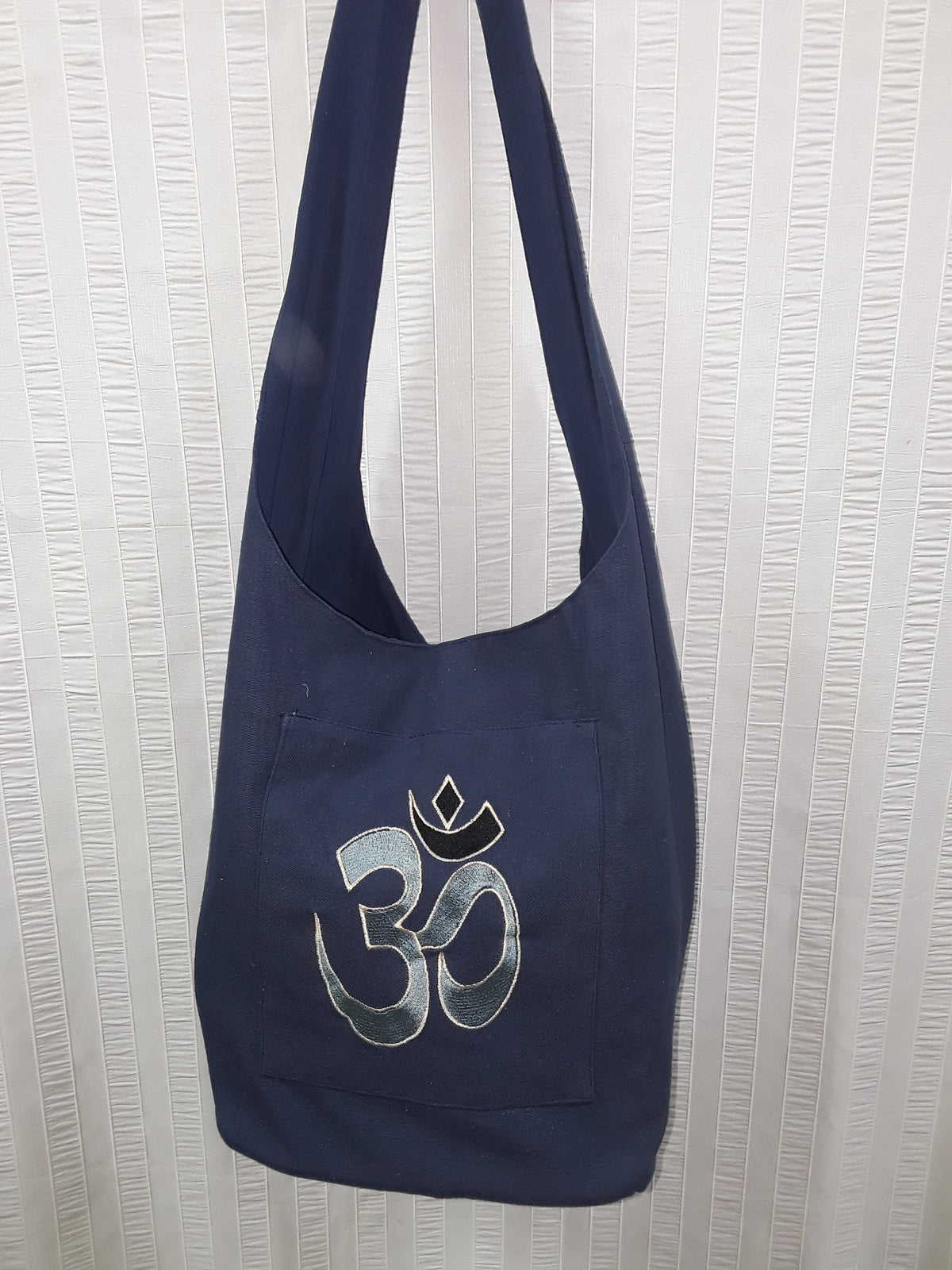 Navy Slouch Bag