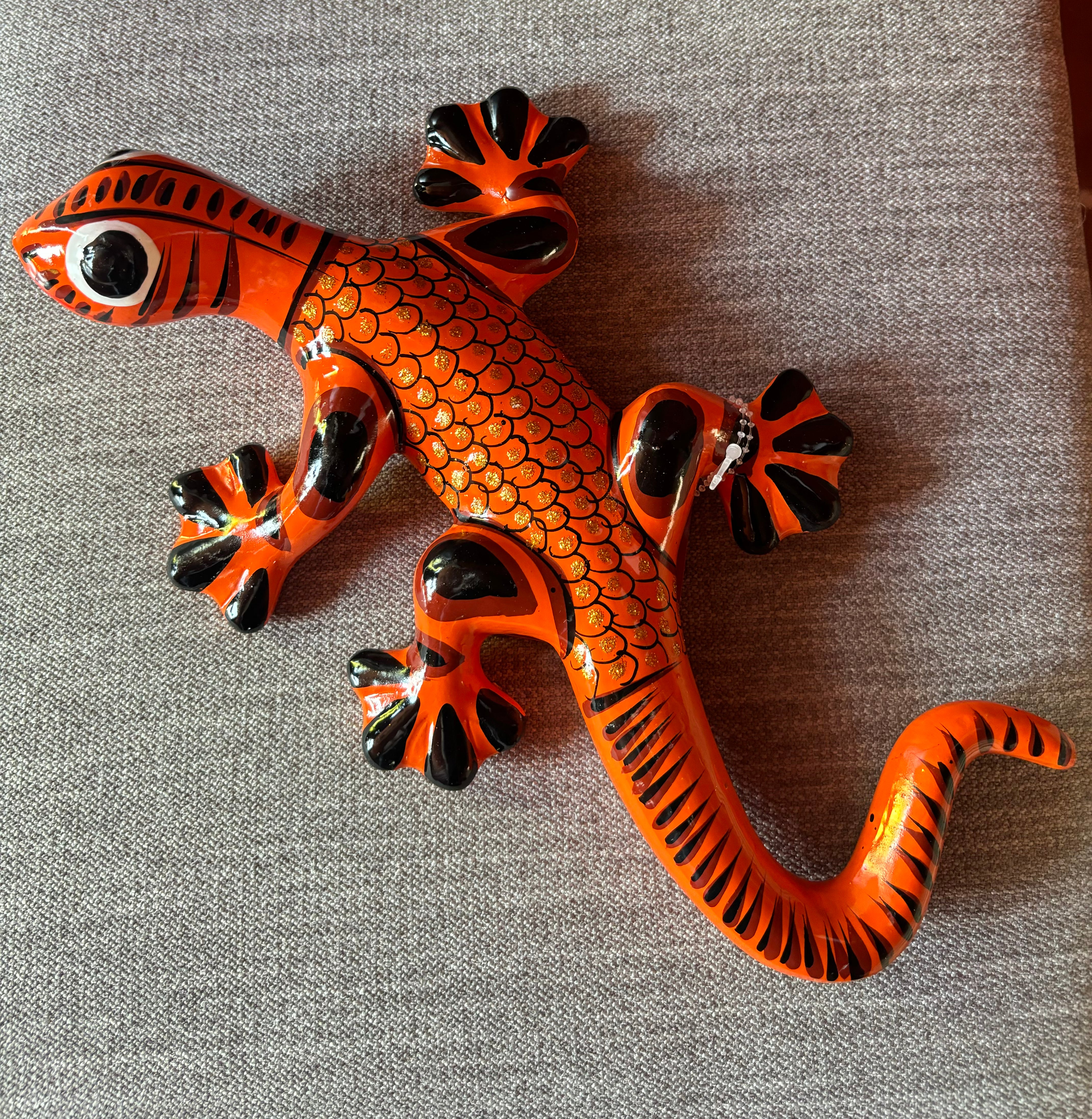 Orange Ceramic Lizards