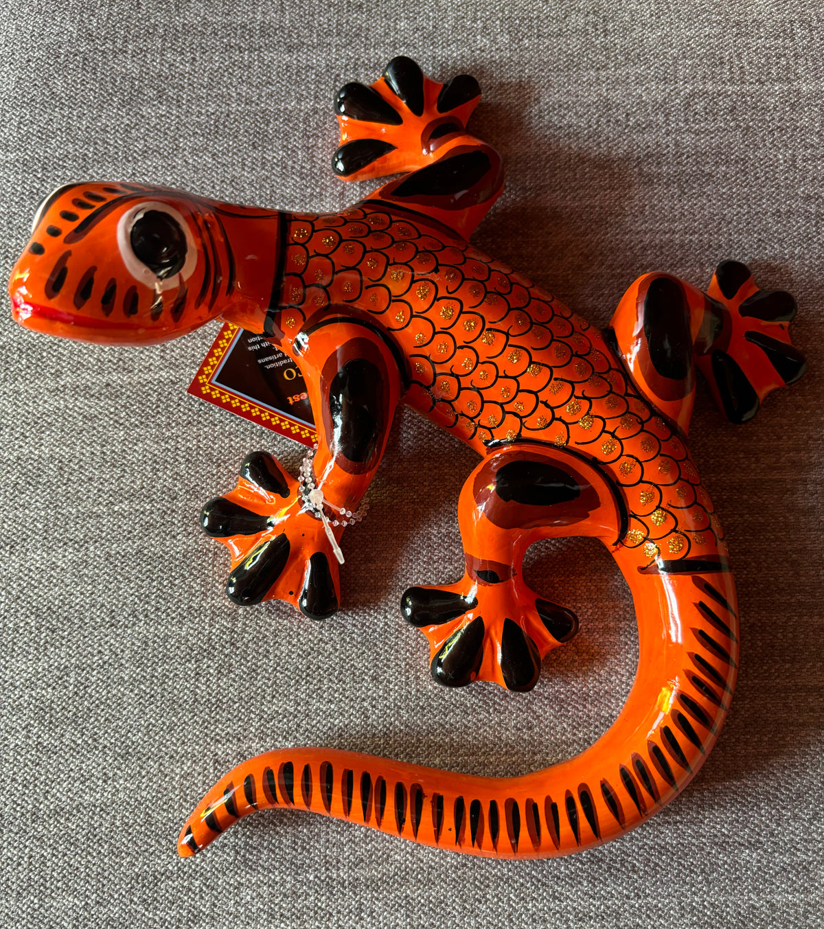 Orange Ceramic Lizards