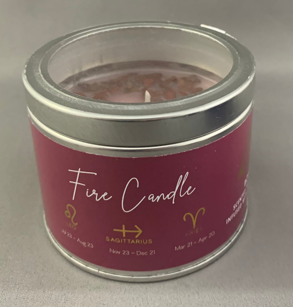 “Elements” Infused With Crystals Travel Candles