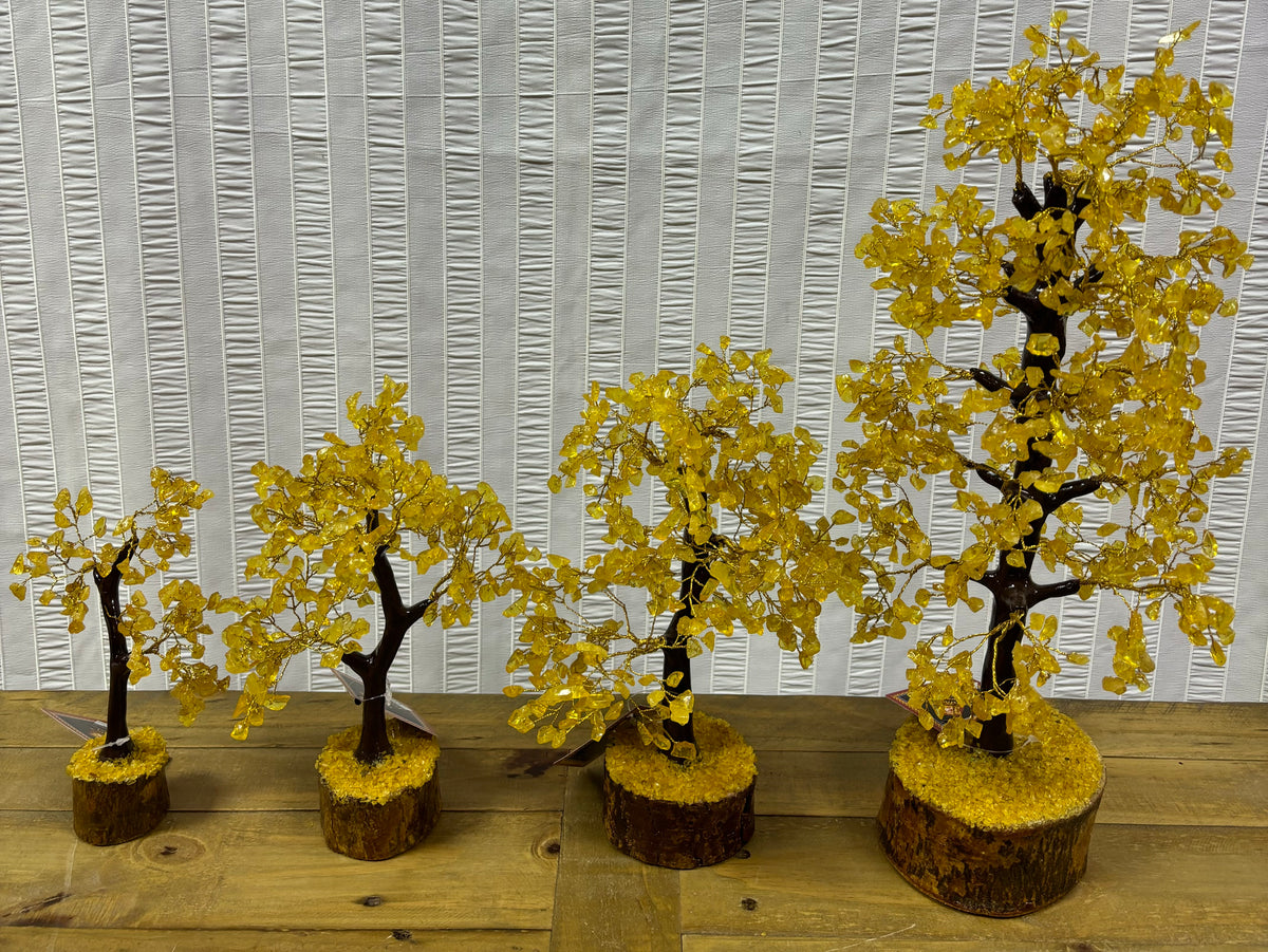 Trees Adorned With Citrine Crystals