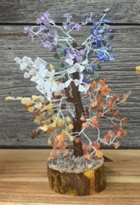 Chakra Trees Adorned With Crystals