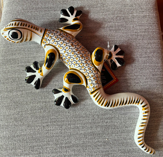 White Ceramic Lizard