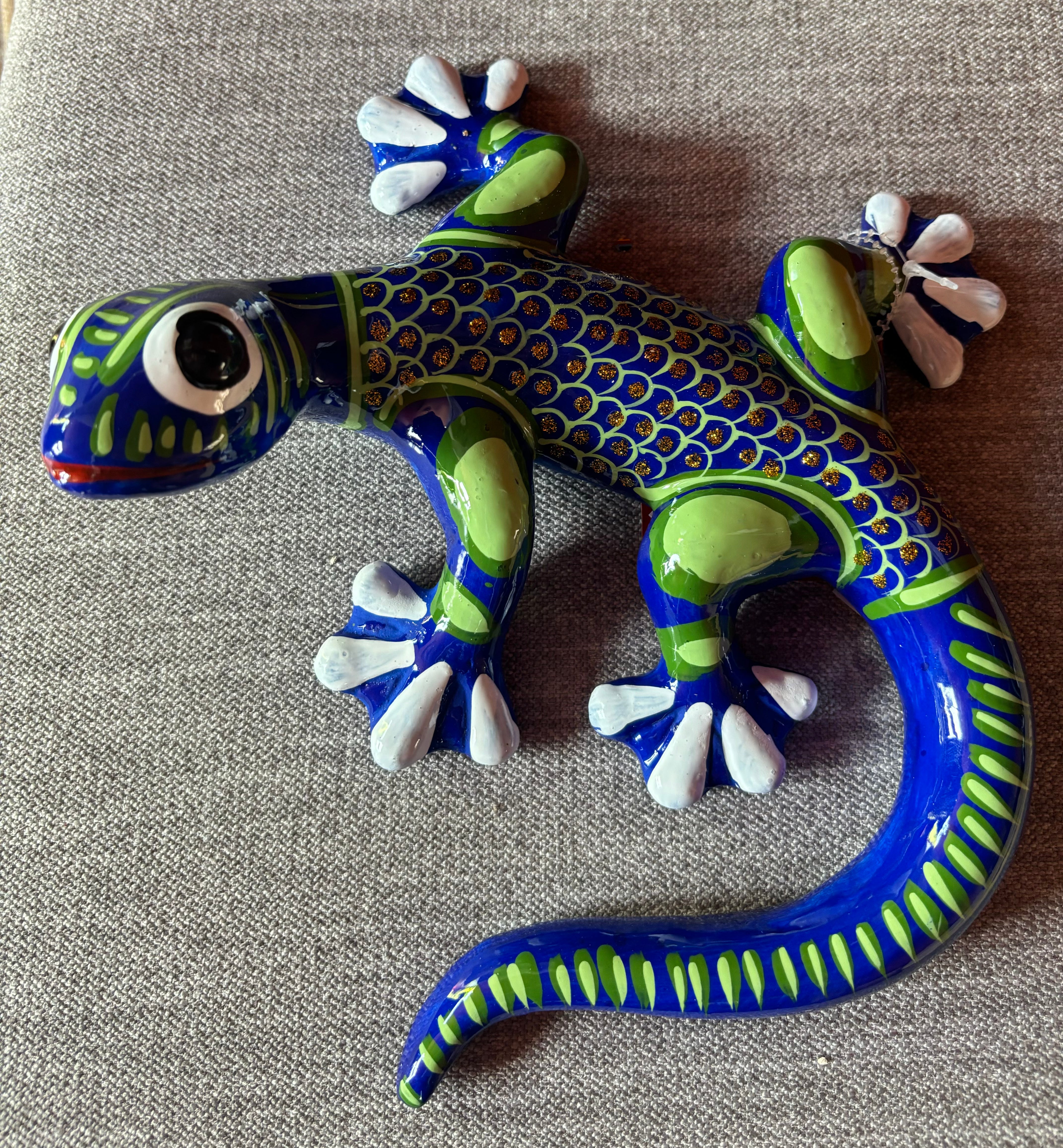 Green Ceramic Lizards