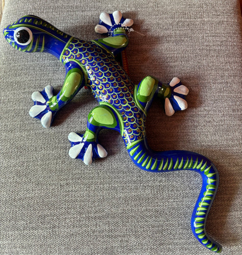 Green Ceramic Lizards