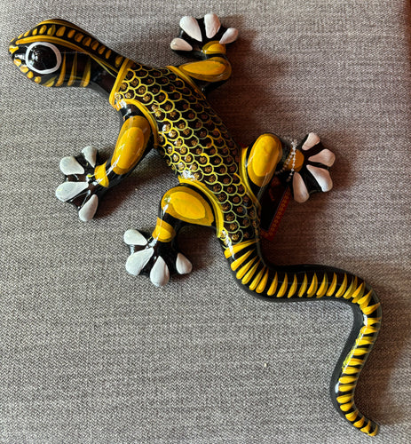 Yellow Ceramic Lizards