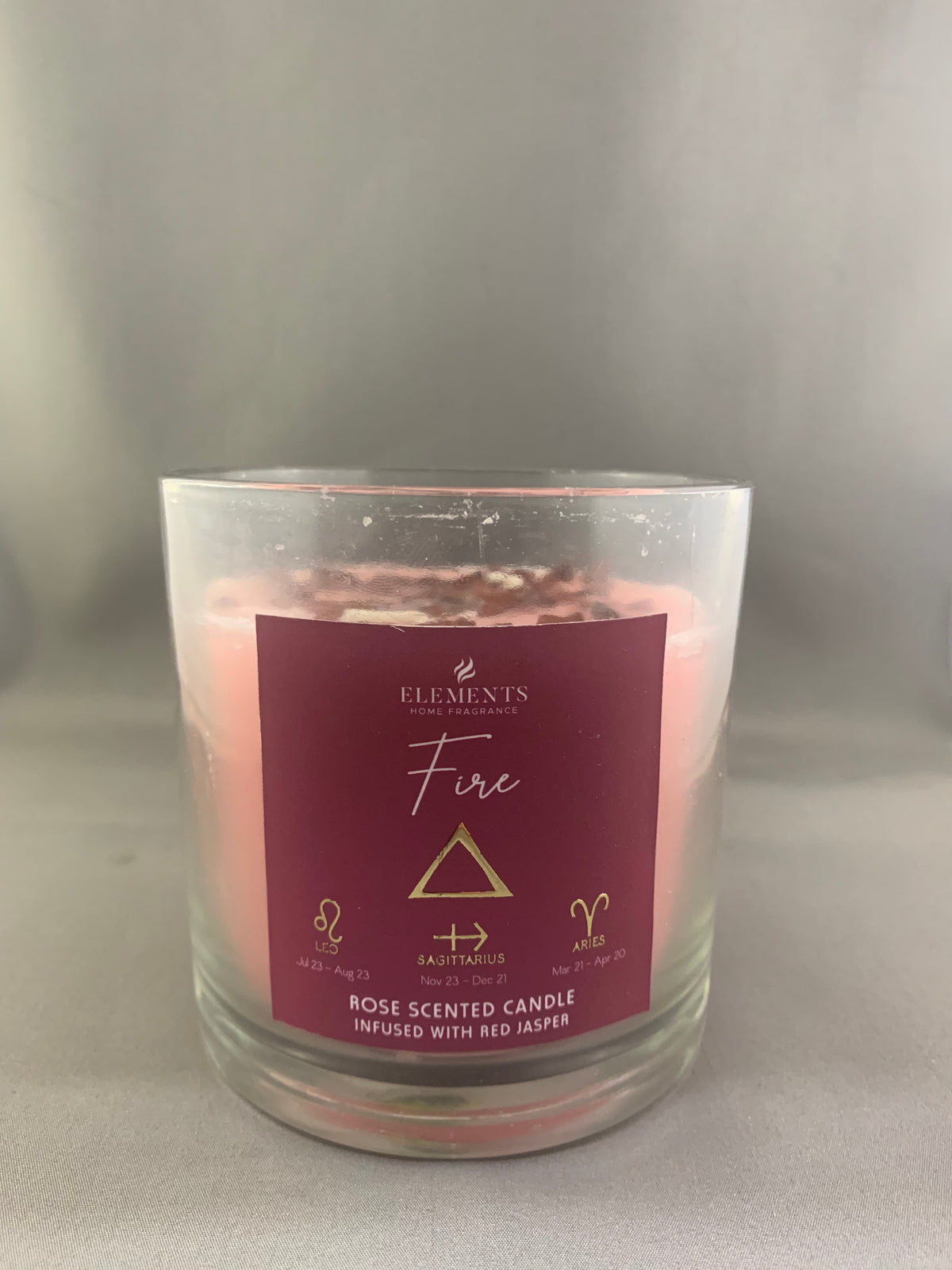 “Elements” Crystal Infused Candles