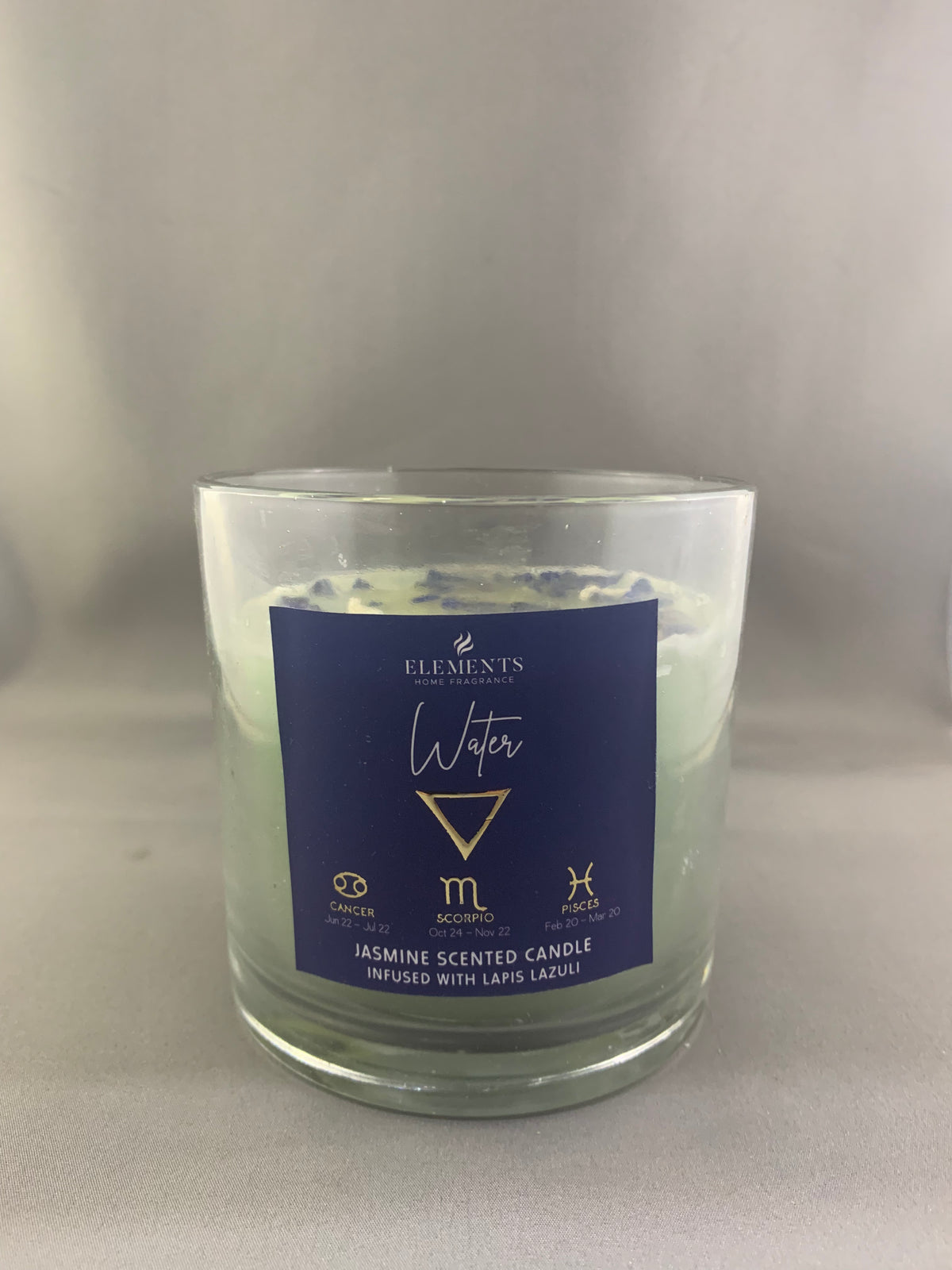 “Elements” Crystal Infused Candles