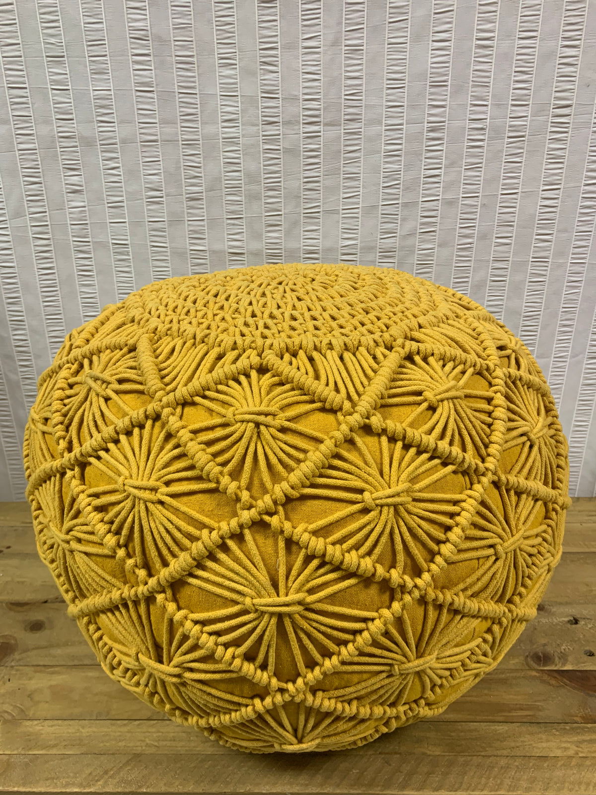 Macrame Poufs from India
