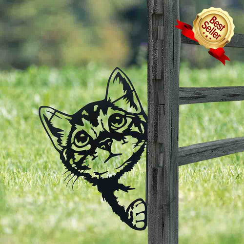 Kitten Metal Wall Decorations