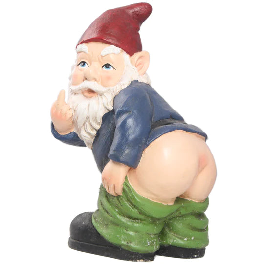 Gnome Mooning Garden Statues