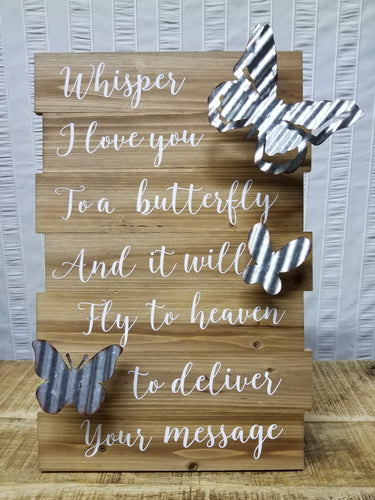 Butterfly Memorial Signs