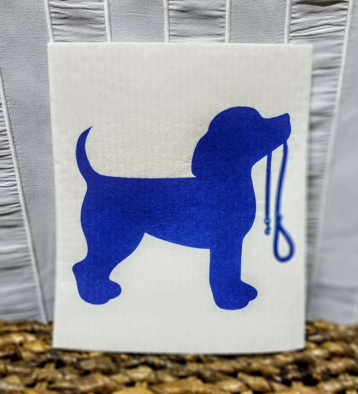 Dogs With Leash  Swedish Dish Cloth   BUY ONE GET ONE 25% OFF