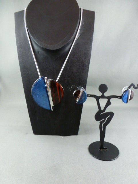 Fashion necklace and earring set FAN 1124 - Birdie’s Nest Inc 