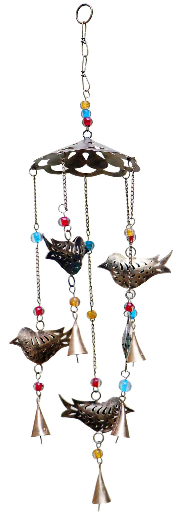 Iron Bell Chimes - Birds Carousel