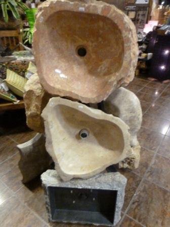 Raw edge stone sink - Birdie’s Nest Inc 