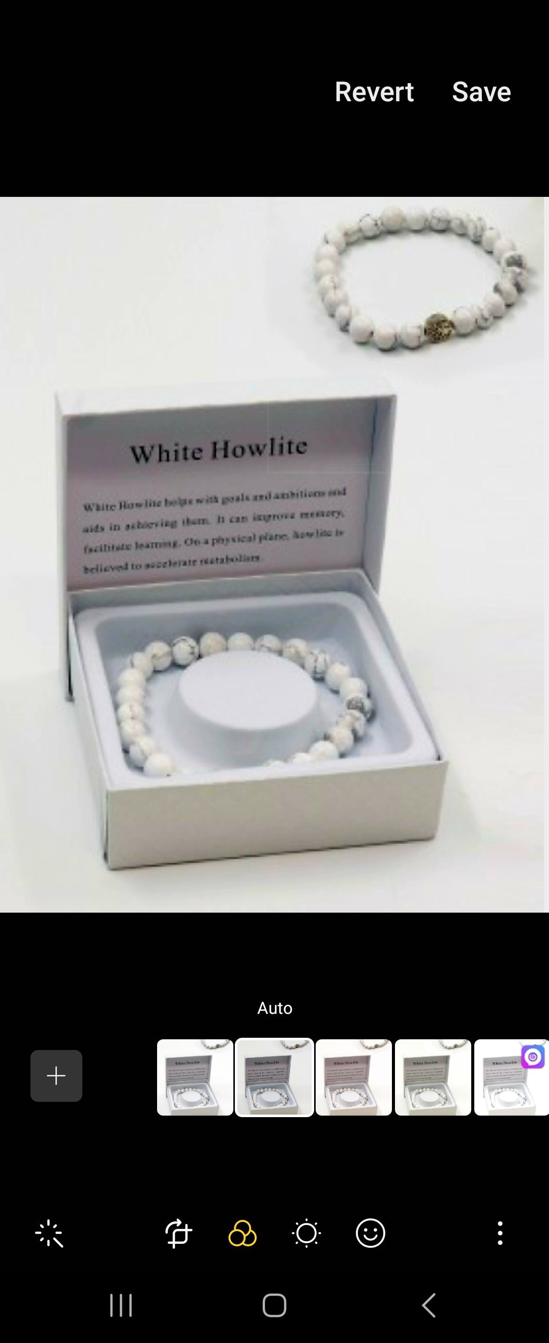 White Howlite Blessing Bead Bracelets