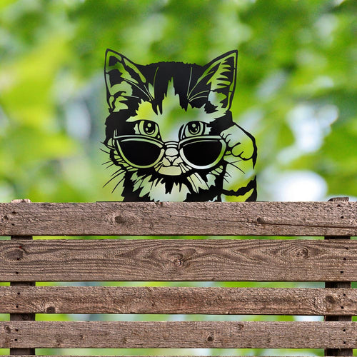 Cool Kitten Metal Wall Art