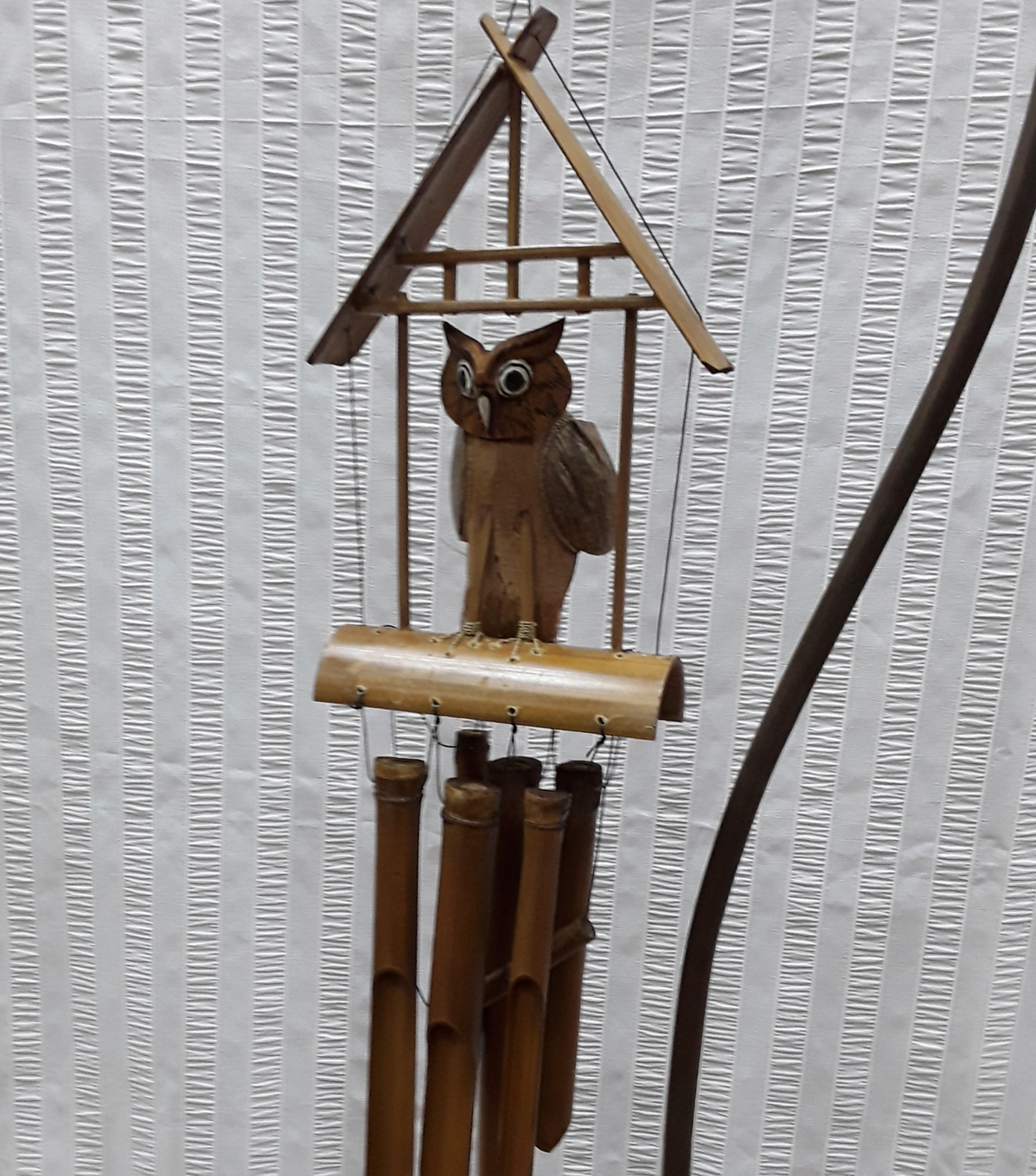 Owl bamboo wind chime - Birdie’s Nest Inc 