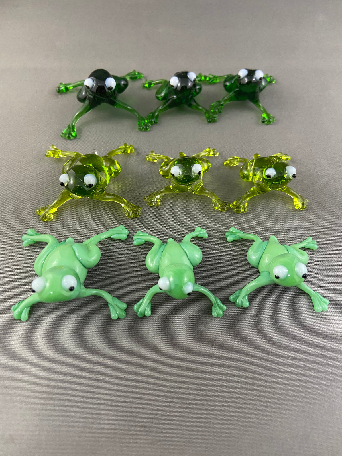 Handblown Glass Frogs