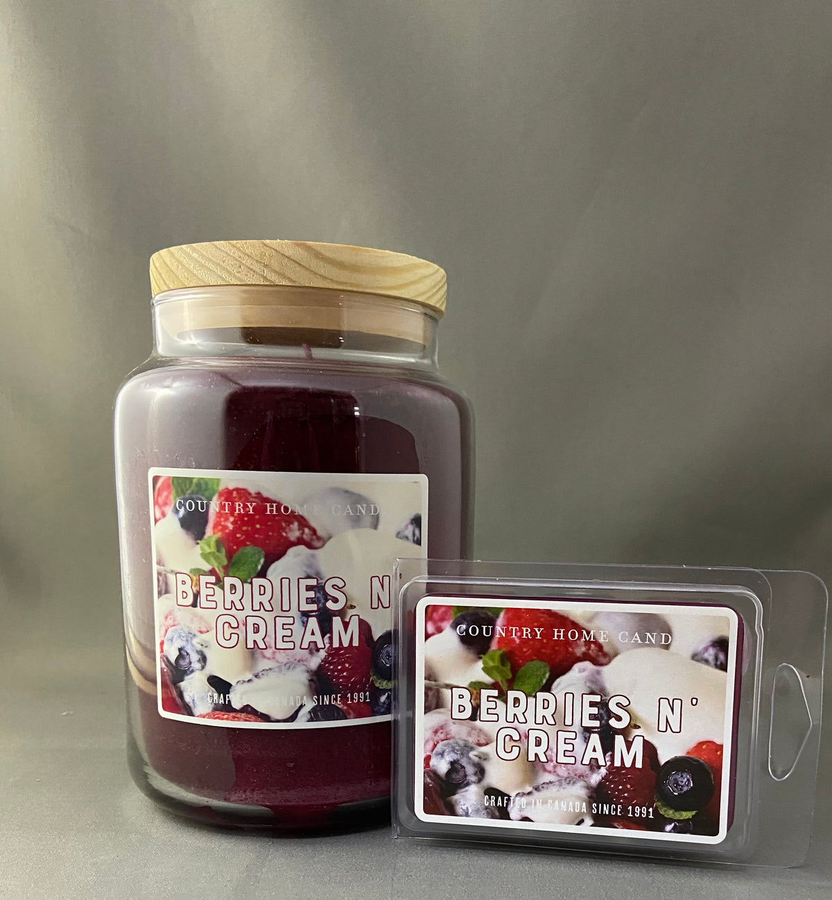 Country Home Berries N Cream Candle and Wax Melts