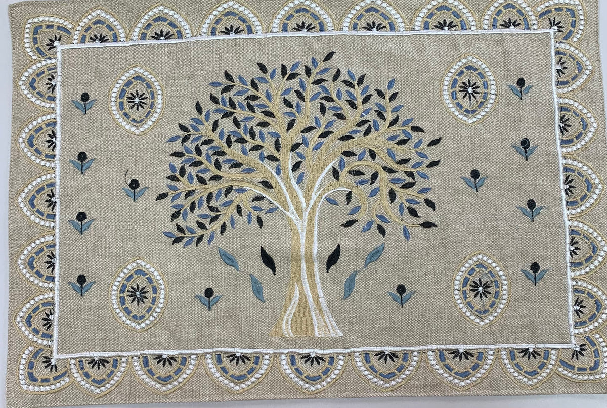 Tree of Life Placemats/Champagne