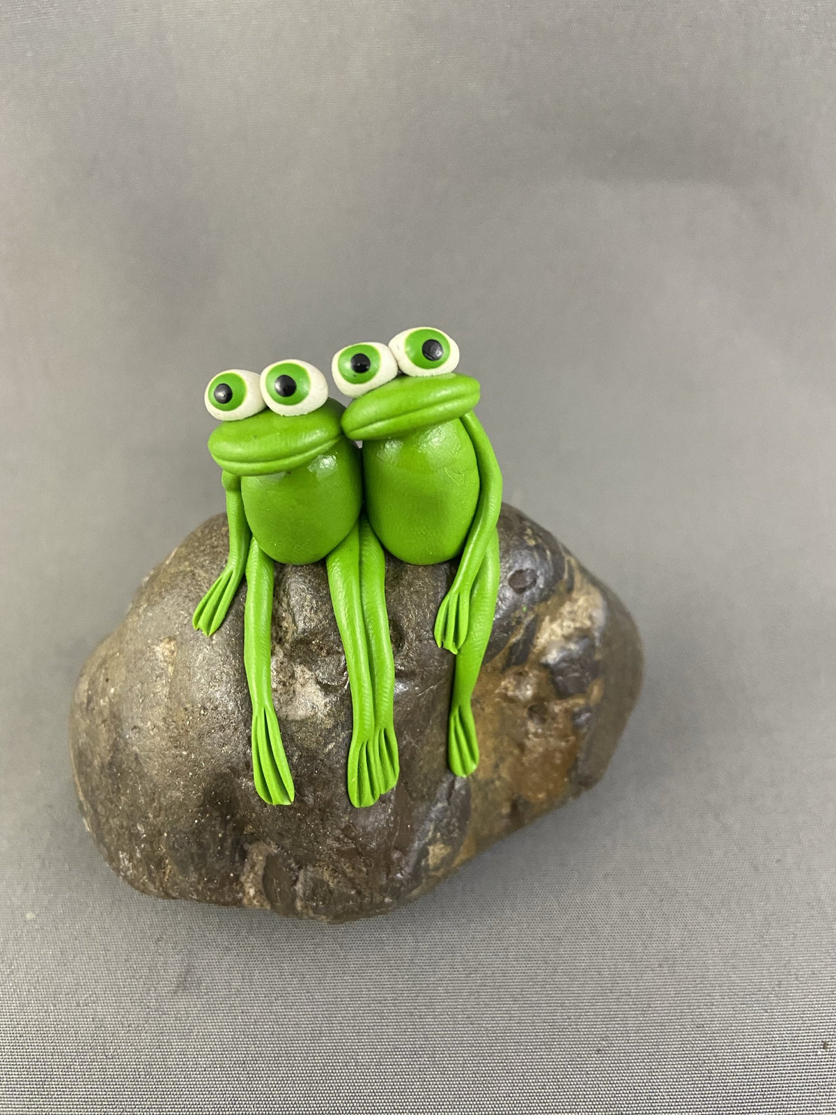 “Twins” Frogs on Rocks