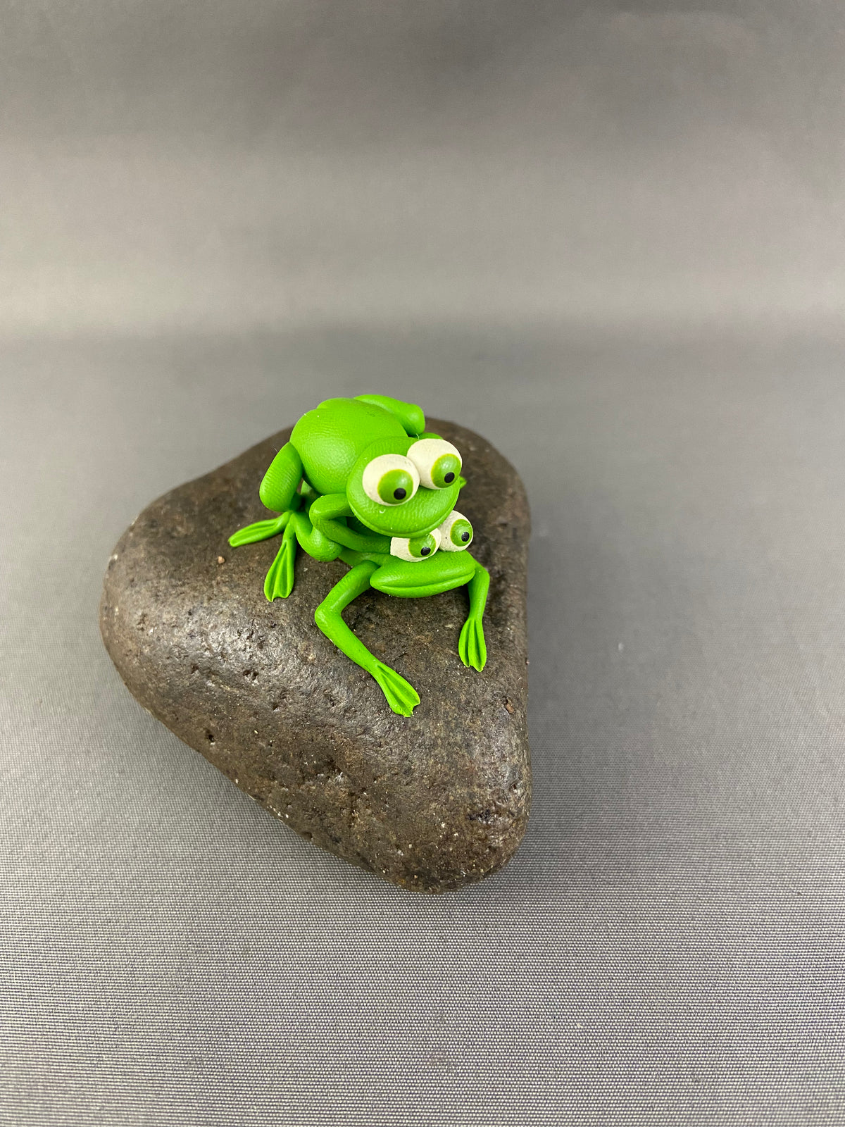“Leap Frog” Frogs on Rock