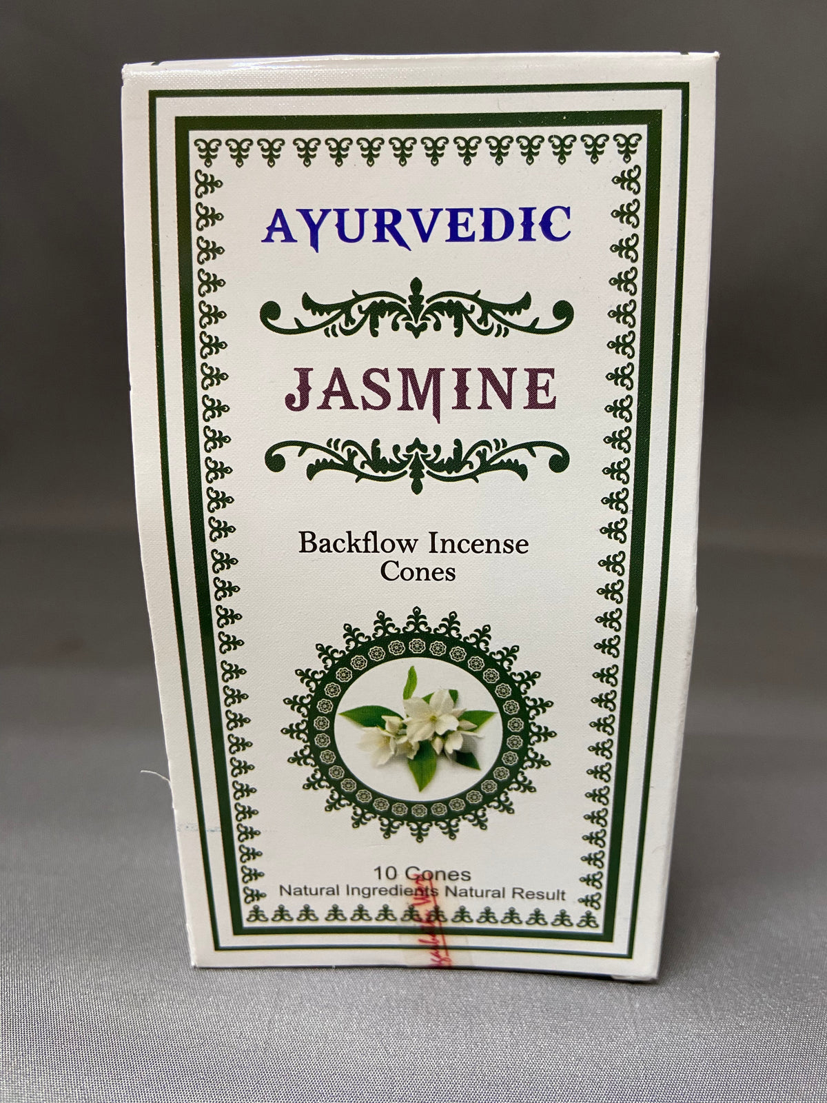 Incense Backflow Cones Ayurvedic/Jasmine