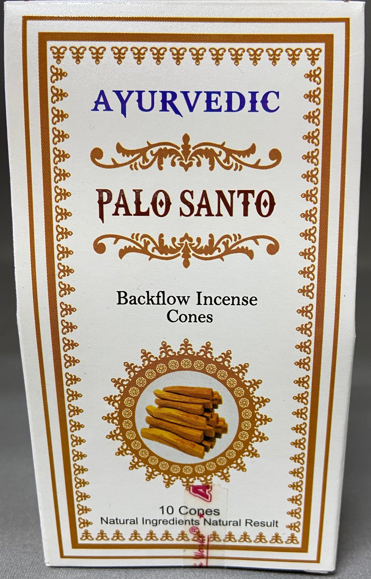 Incense Backflow Cones Ayurvedic/Palo Santo