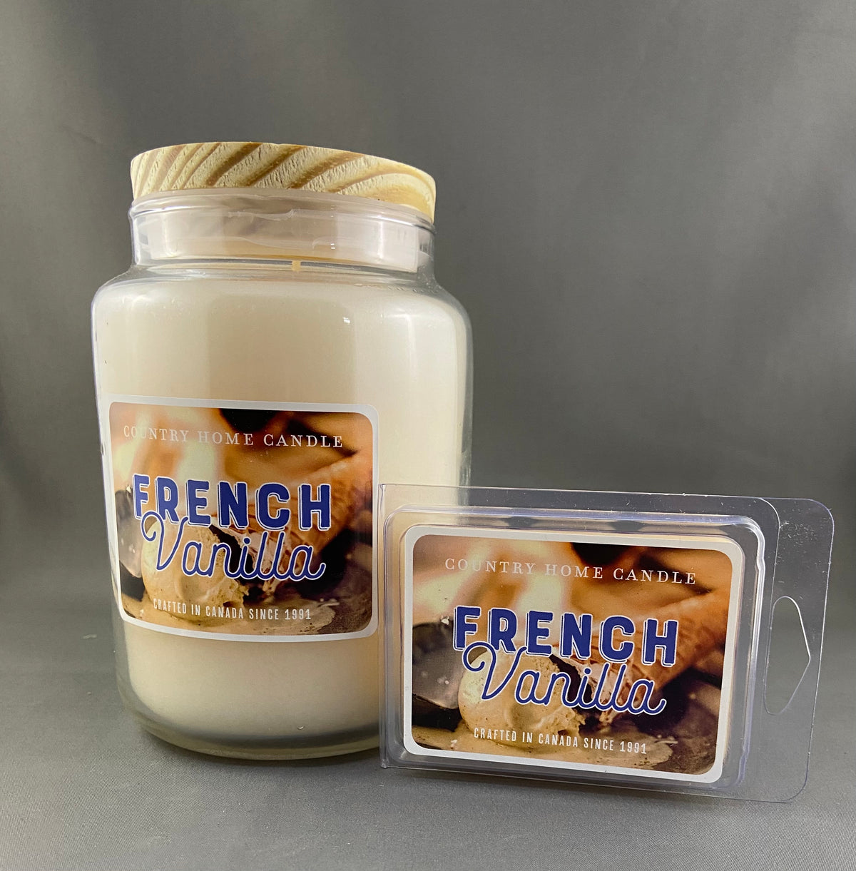 Country Home French Vanilla Candle and Wax Melts