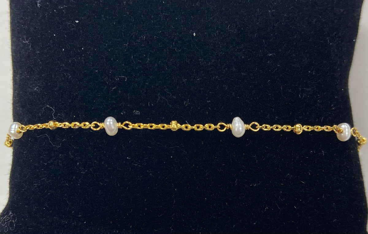 Sterling Silver Gold Plated Anklets