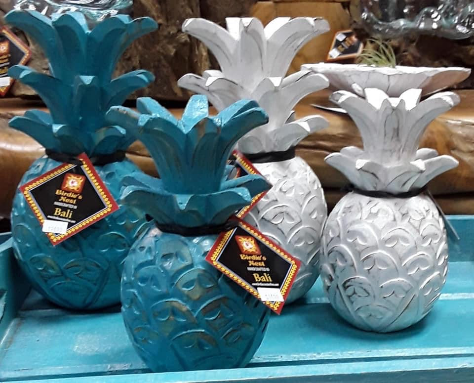 Wooden Pineapple - Birdie's Nest Inc