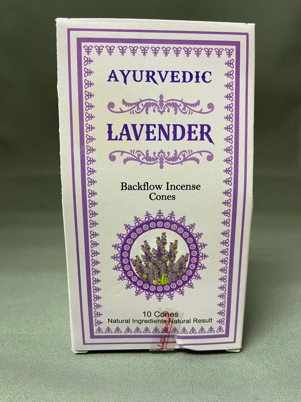 Incense Backflow Cones Ayurvedic/Lavender